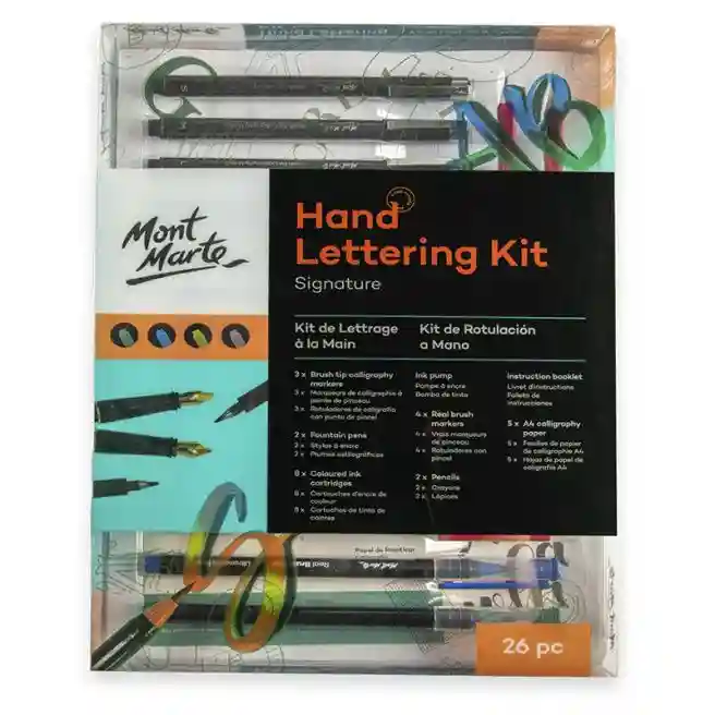 Set pentru caligrafie M.M., 26 piese, art. MMGS0042