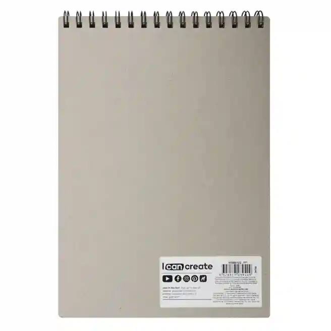 Spiral Sketchbook A4, 190 gsm, 30 foi, pentru acuarelă, hârtie groasă