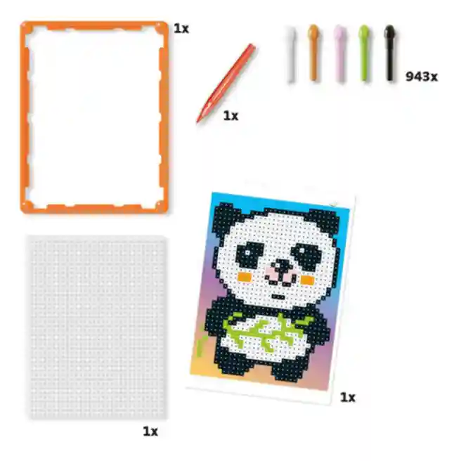 QC Мозаика "Basic Panda" Quercetti, код 53560