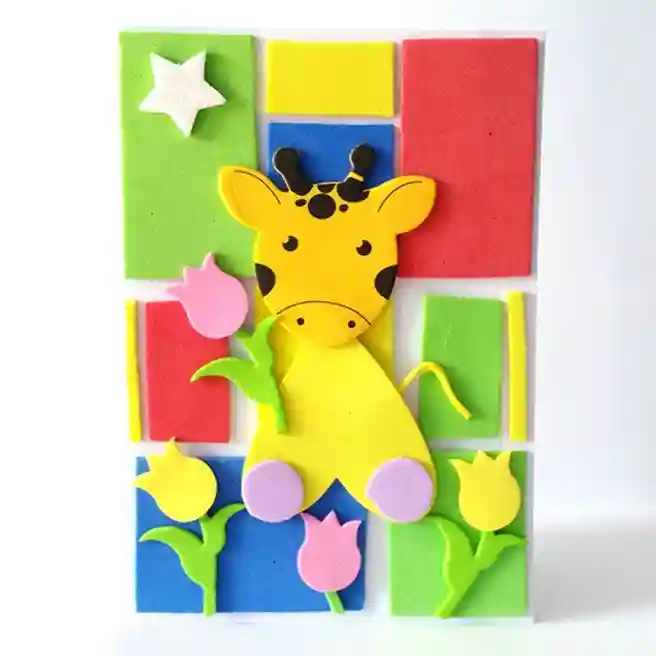 Stickere - Animalele junglei, spumă EVA, 38 buc., art. KSPI-317