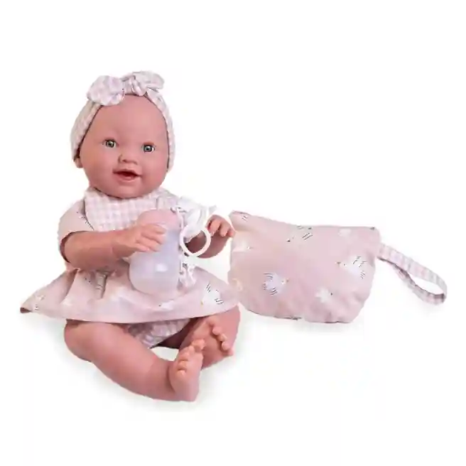 Păpușă bebeluș Mia cu sticluță 45 cm, cod 53769