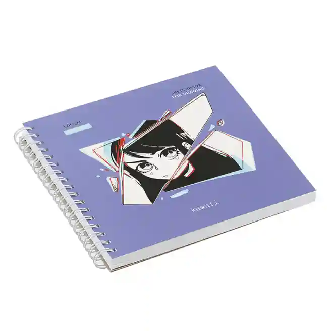Sketchbook MESHU "Kawaii", cu spirală, A5, 60 foi