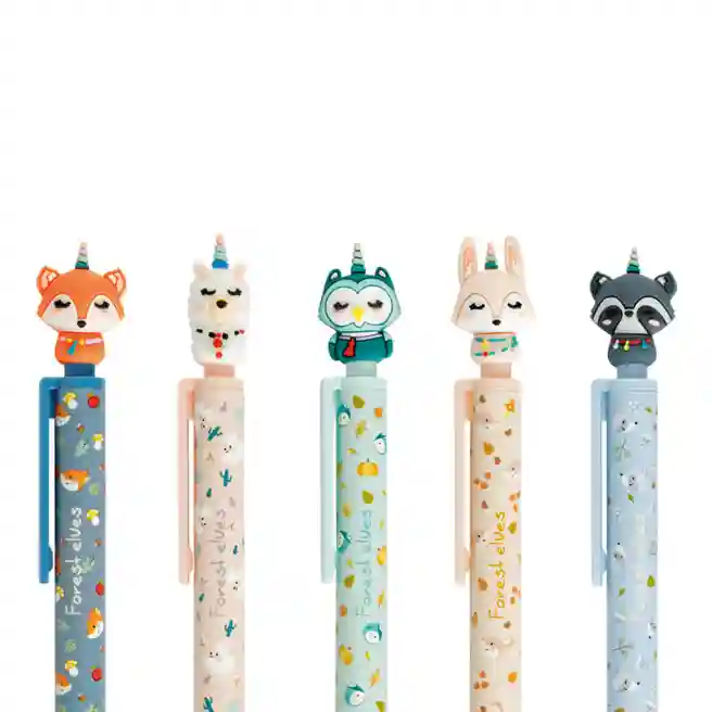 Pix bilă automată MESHU "Fairy Heroes" albastru, 0,5mm, asorti