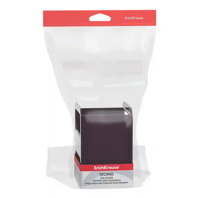 Suport pentru pixuri din plastic ErichKrause, pătrat, violet