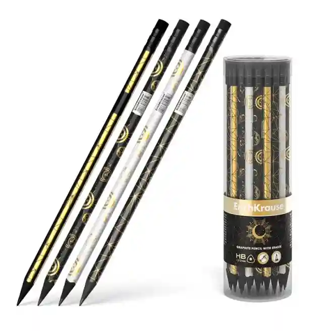 Creion ErichKrause Magic Sky cu radieră HB