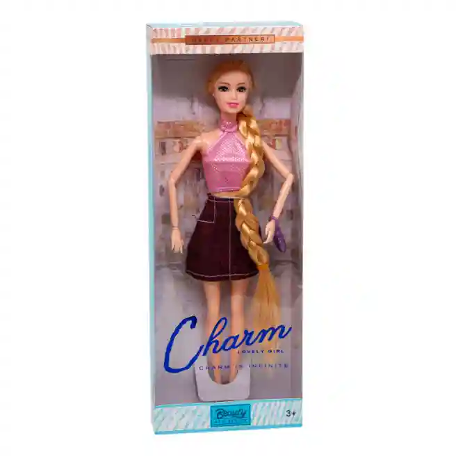 Кукла 29 см "Charm" в черной юбке, код 582173