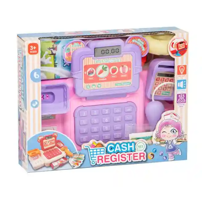 Aparat de casă "Cash Register" cu bancnote și produse, cod 592084