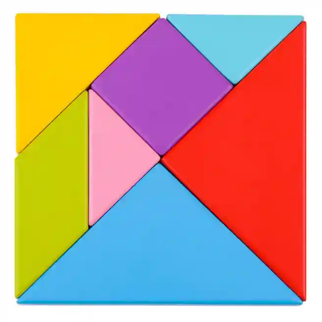 Jucărie din lemn Tangram, cod 57243