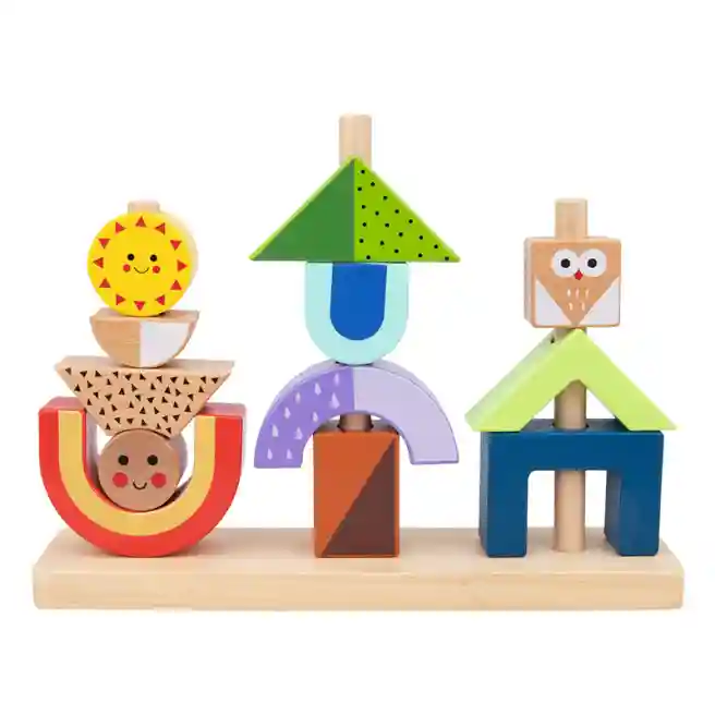Set din lemn cu turnulețe, cod 57331