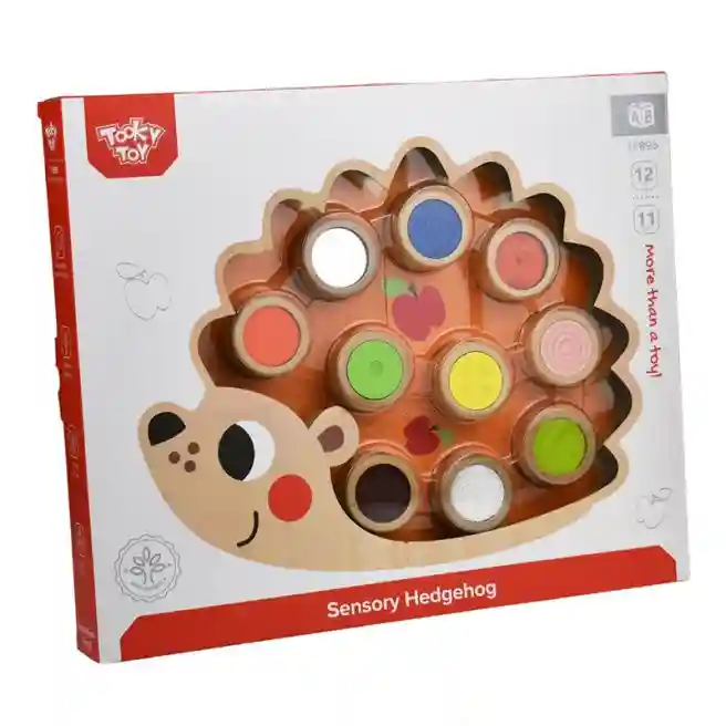 Деревянная игрушка Тактильный сортер Ежик, код 57208