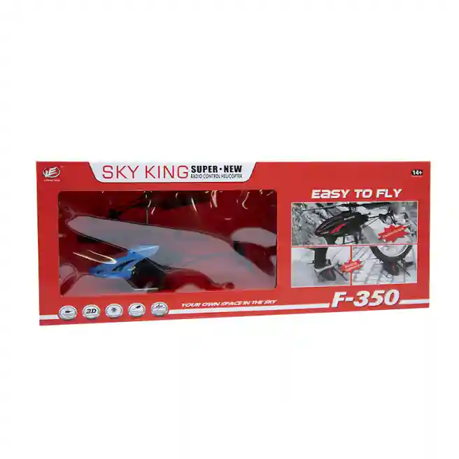 Вертолет на п/у "Sky King", синий, код 189031