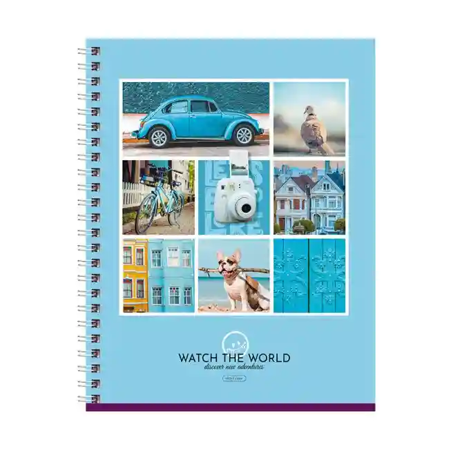Тетрадь на спирали A5 48л. линейка BG, Watch the world