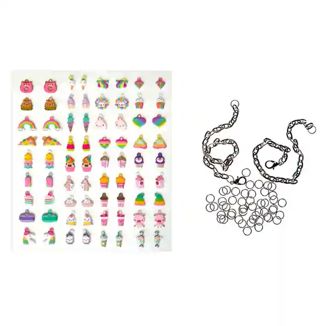 Set Pentru Creativitate, Brățări Cu Figurine Moi, Curcubeu, art. DPZK-011