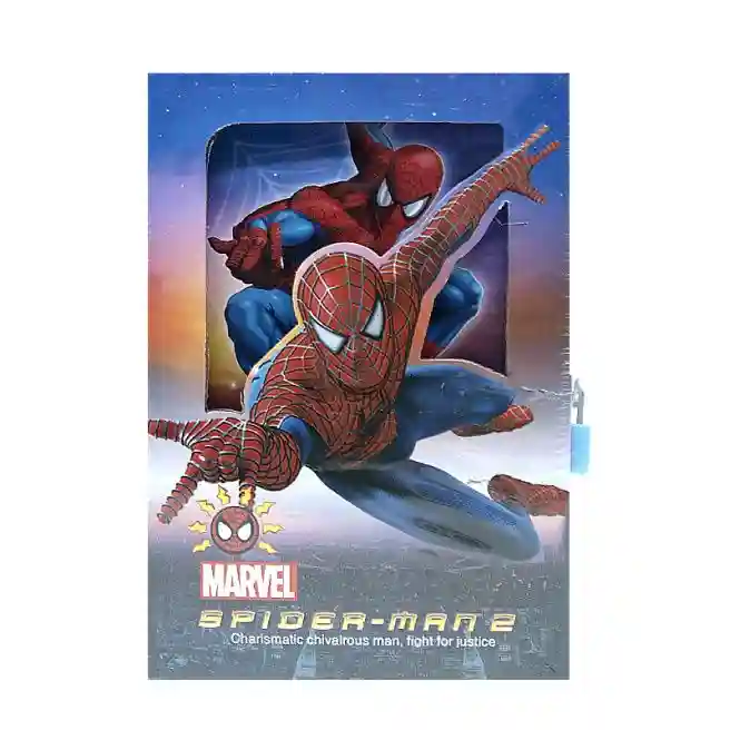 Carnet notițe A5 cu lacăt Spiderman
