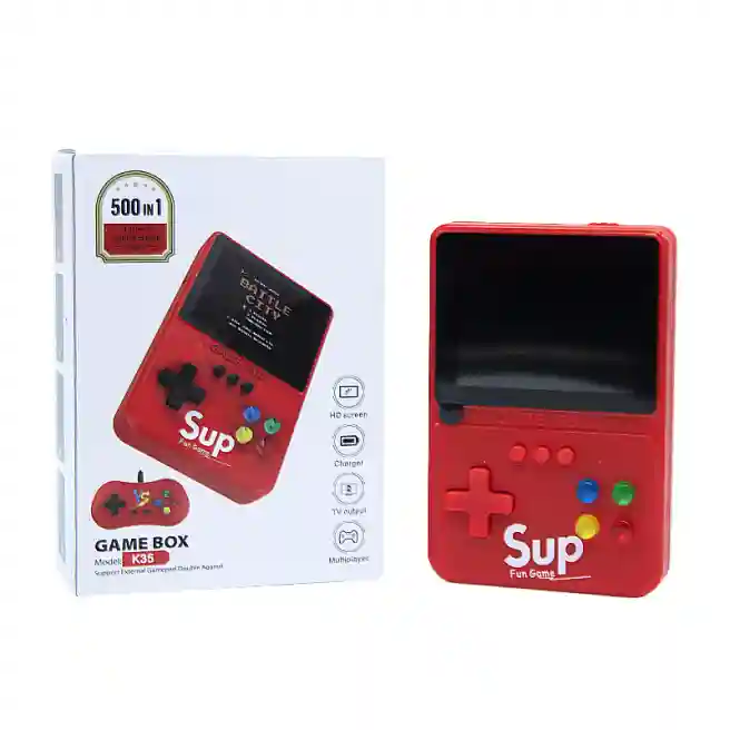 Jucarie interactiva Sup game "500 games" single, rosu, cod 191001