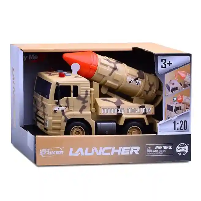WY Грузовик 1:20 "Missile Launcher Truck" (свет,звук), коричневый, код 57911