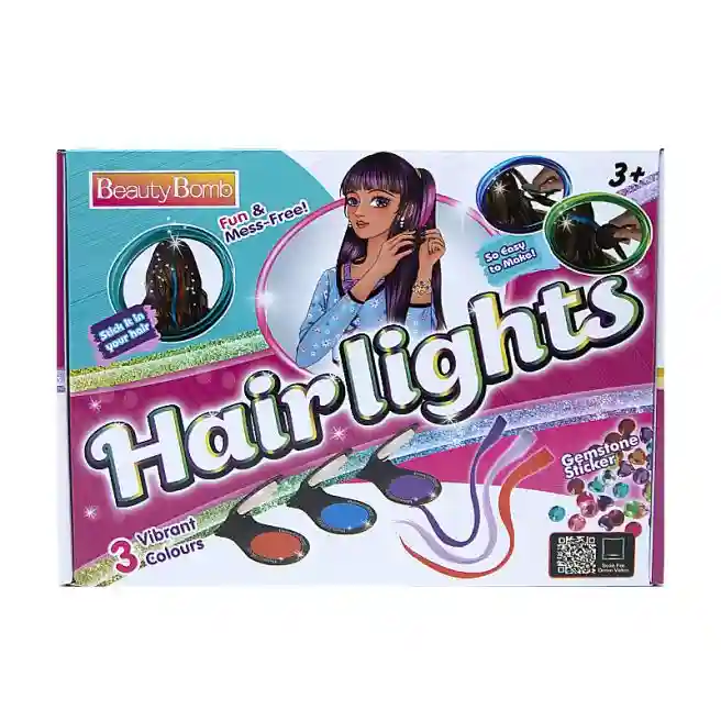 Набор для окрашивания волос с блестками "Hairlights", код 622074