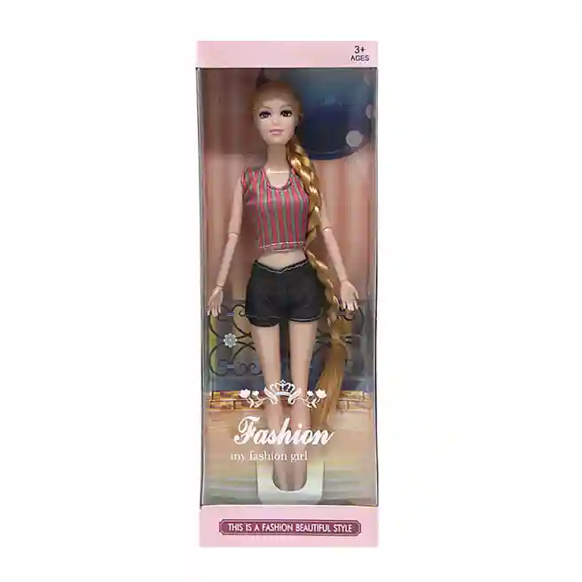 Păpușă 27 cm "Girl with Long Hair", cod 622029