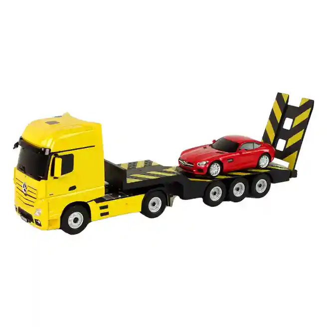 RS Машина р/у RASTAR 1:24 Mercedes-Benz Antos, желтая, код 58250