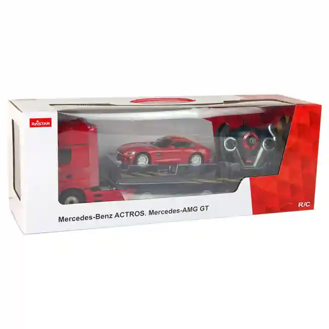 RS Машина р/у RASTAR 1:24 Mercedes-Benz Antos, красная, код 58249