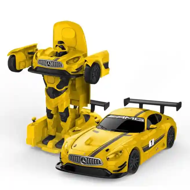 RS Машина  RASTAR Die cast 1:32 Mercedes-Benz  GT3 Transformable car, желтый, код 58369