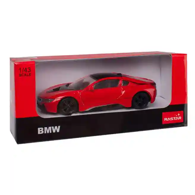 RS Masina RASTAR Die cast 1:43 scale BMW i8, rosu, cod 58383