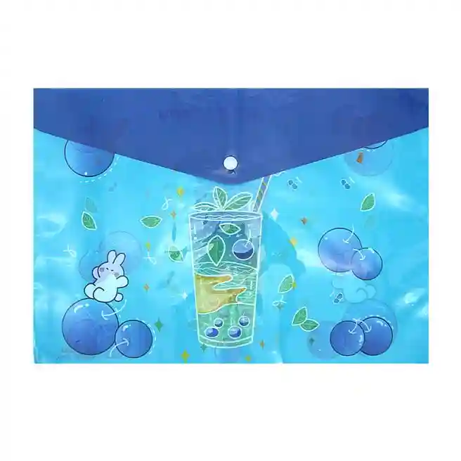 Mapa-plic A4 din plastic 12C, Fruits