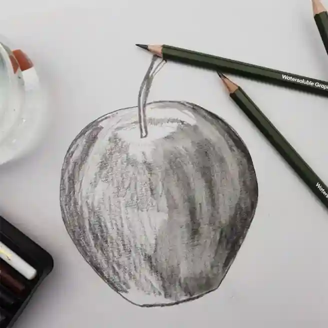M.M. Set p/u desen Sketch & Draw, Dry Media, penal metalic, 17 un