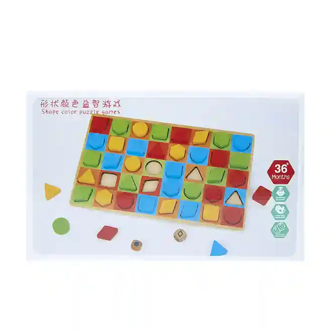 Puzzle în ramă figuri colorate, cod 199018