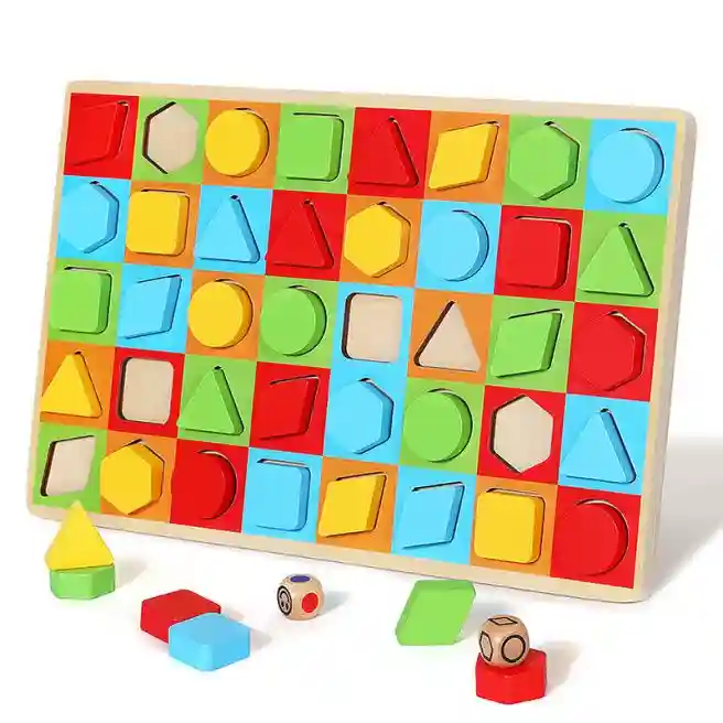 Puzzle în ramă figuri colorate, cod 199018