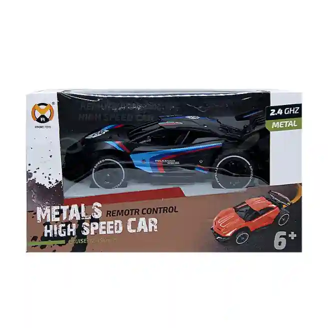 Машинка "Metals High Speed Car" на п/у, 1:20, черная, код 642092