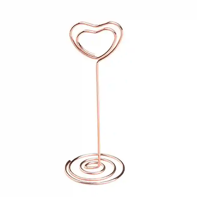 Suport pentru hartie "Inima" 8,5 cm - Bronz, cod 58708