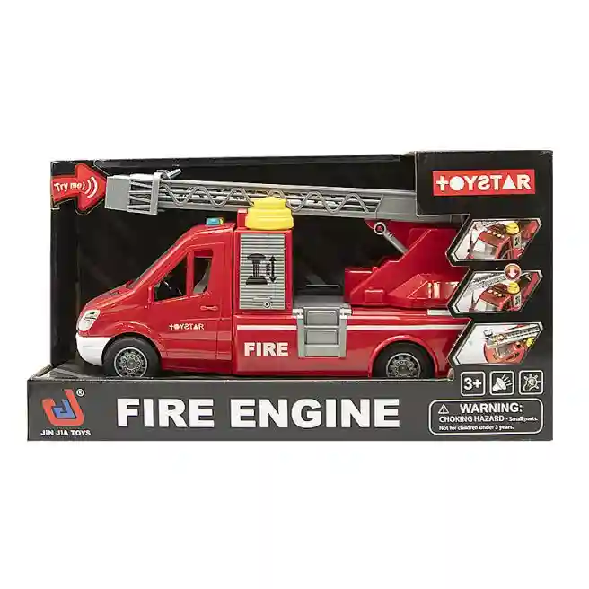 Mașină cu inerție „Fire engine”, lumină, cod 652069