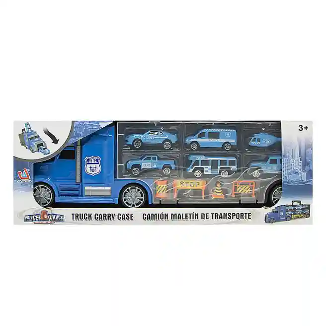 Игровой набор "Transporter Police Truck" с машинками, код 652042