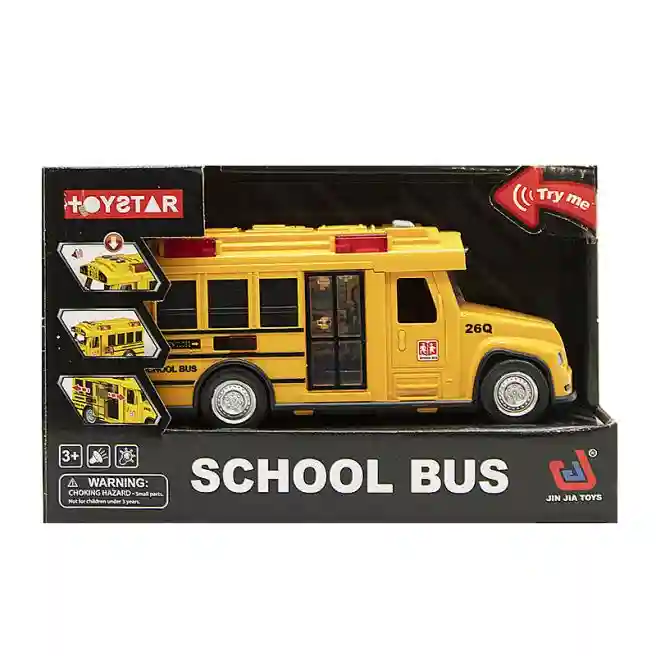 Инерционный автобус "School Bus", 1:18, код 652080