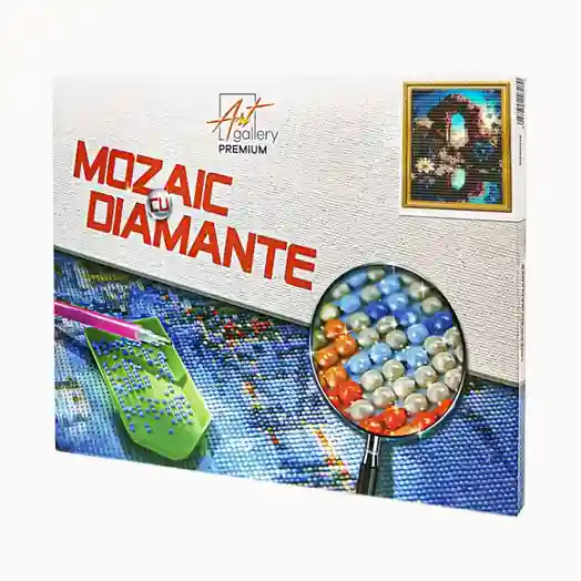 Portal înflorit 30x40 cm, mozaic cu diamante