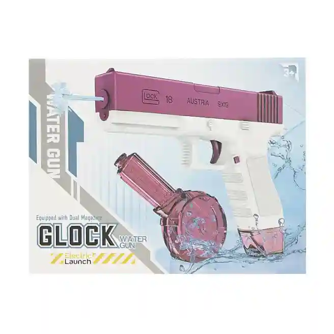 Pistol electric cu apă, roz, cod 672049