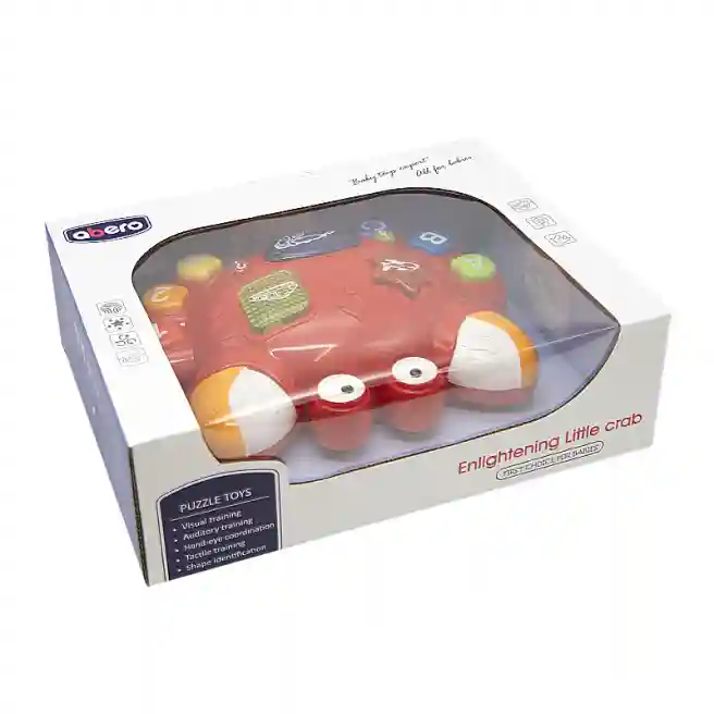 Crab interactiv vu sunete si lumini, rosu, cod 682090
