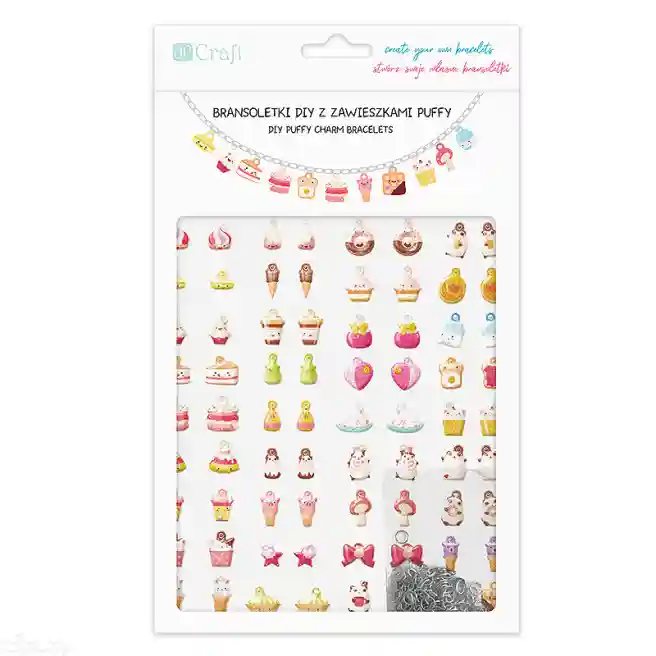 Set Pentru Creativitate, Brățări Cu Figurine Moi, Dulciuri, art. DPZK-013