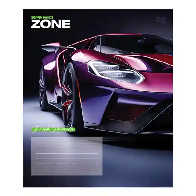 Тетрадь 12л. частая косая линейка BG "Speed zone"