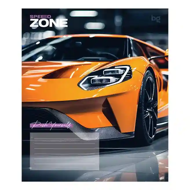 Тетрадь 12л. частая косая линейка BG "Speed zone"