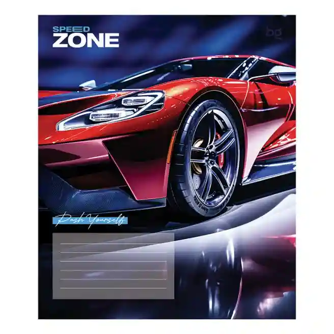 Тетрадь 12л. частая косая линейка BG "Speed zone"
