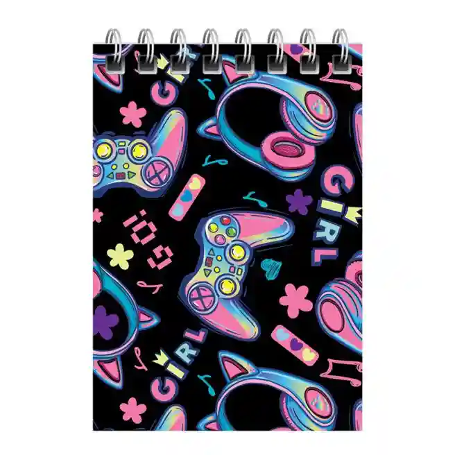 Blocnotes A7 40 foi patratele cu spira BG "Mix for girls"