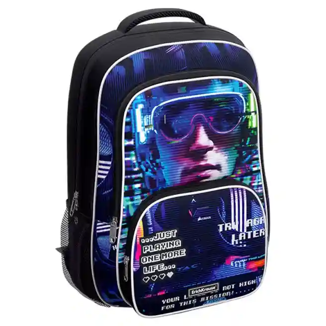 Ghiozdan EK ErgoLine cu 2 comp. 20L Cyber Game