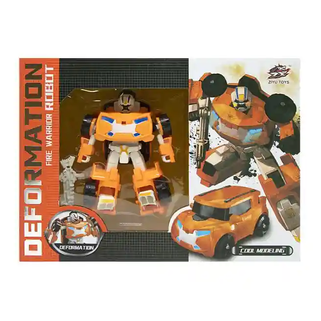 Robot transformer „Fire Warrior”, orange, cod 712030