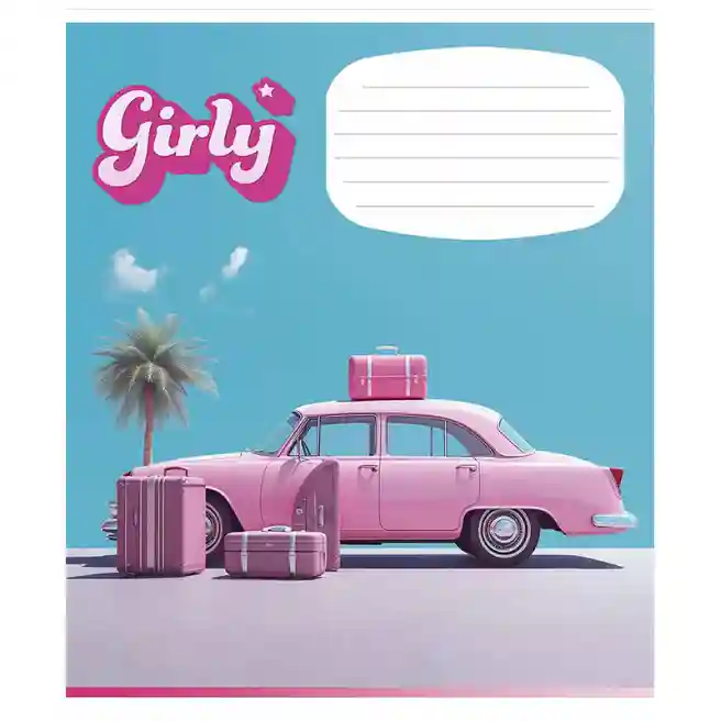 Caiet 24 foi, patratele, Star Girly