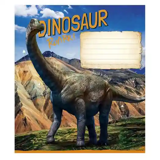 Caiet 12 foi, linie, Shkolyarik Jurassic world