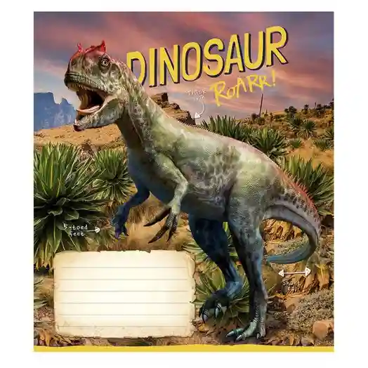 Caiet 12 foi, linie, Shkolyarik Jurassic world