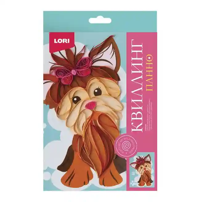 Quilling Lori. Panou "Cățeluș drăguț"