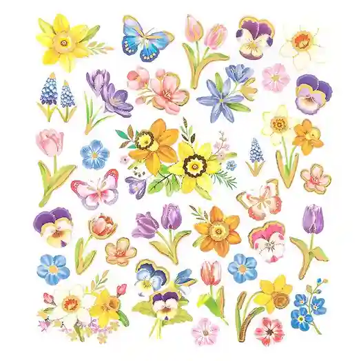 Stickere - Flori, 35 buc., art. DPNK-097